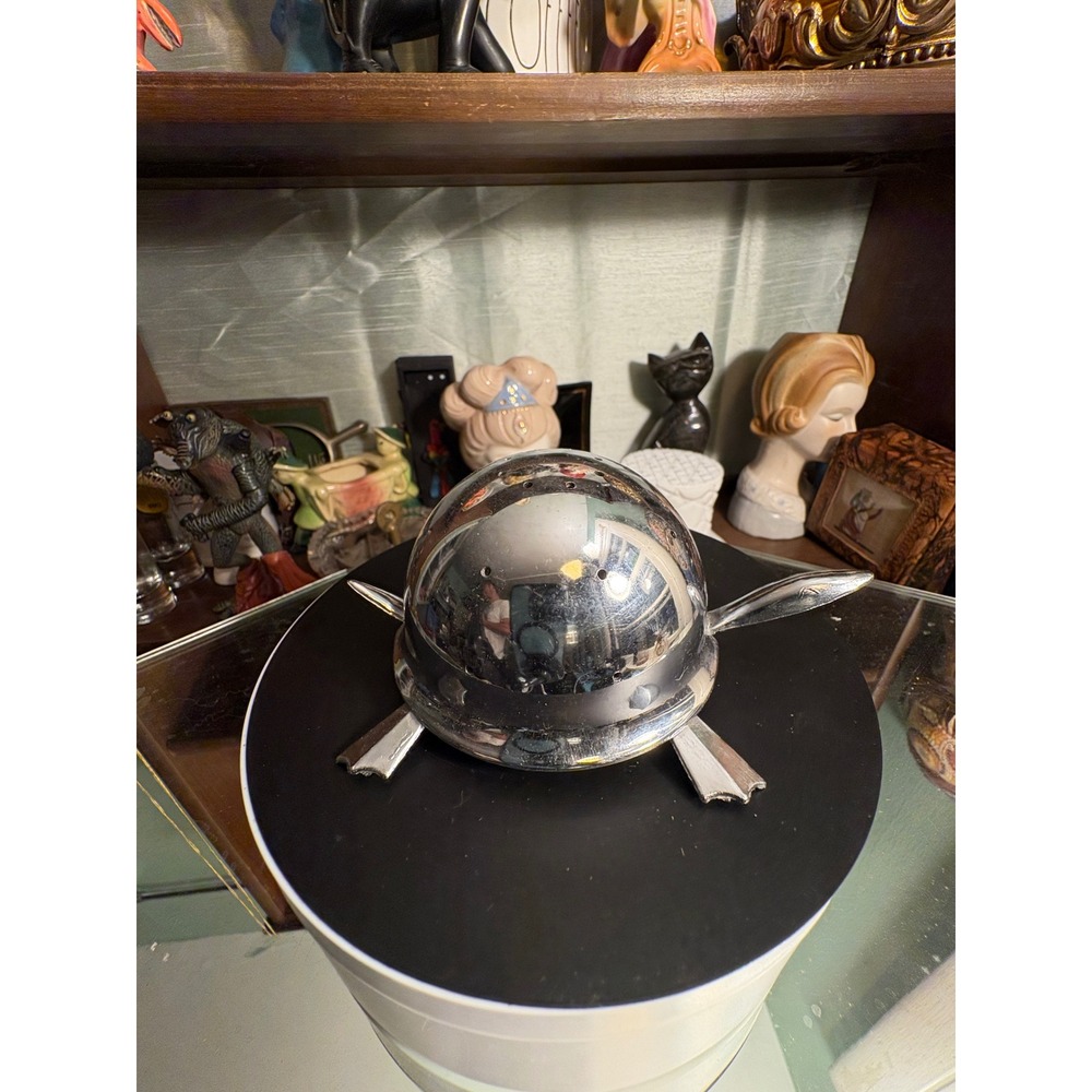 Vintage International Silver Co Mock Turtle Toothpick Hors d'oeuvre Holder MCM
